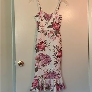 Formal floral evening dress